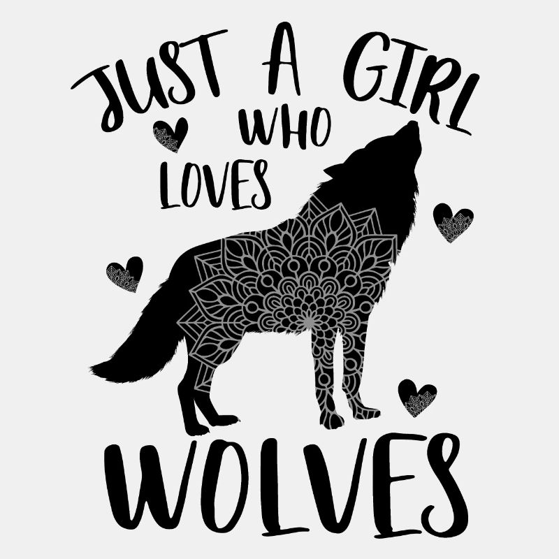 Nur ein Mädchen, das Wölfe liebt