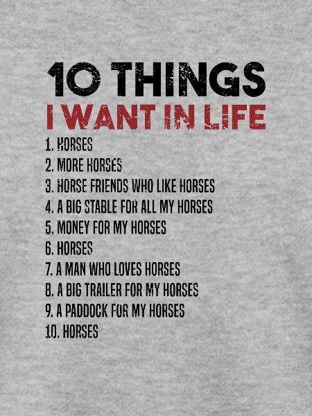 I want Horses