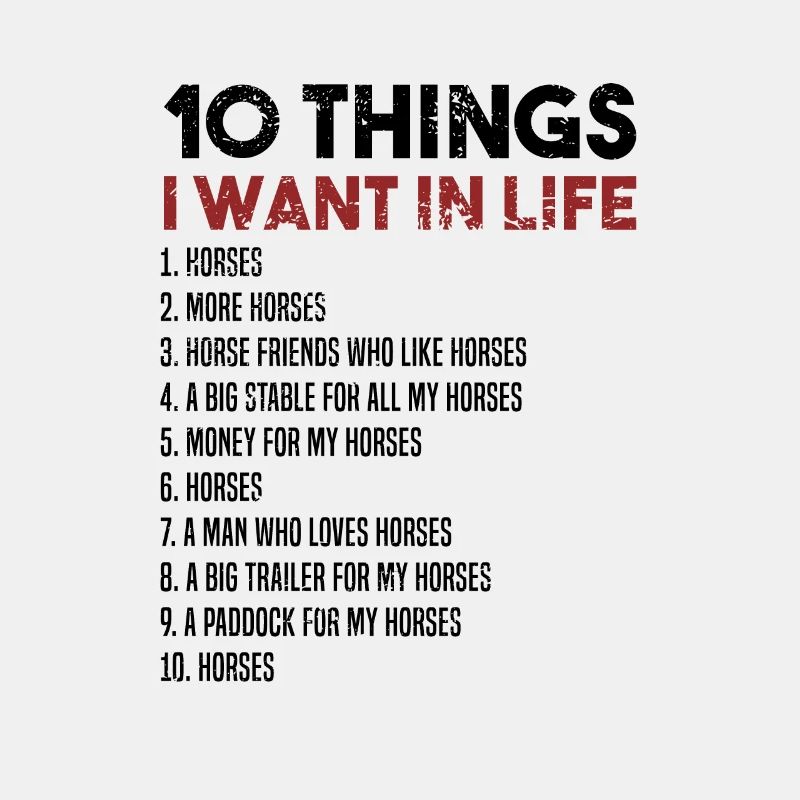 I want Horses