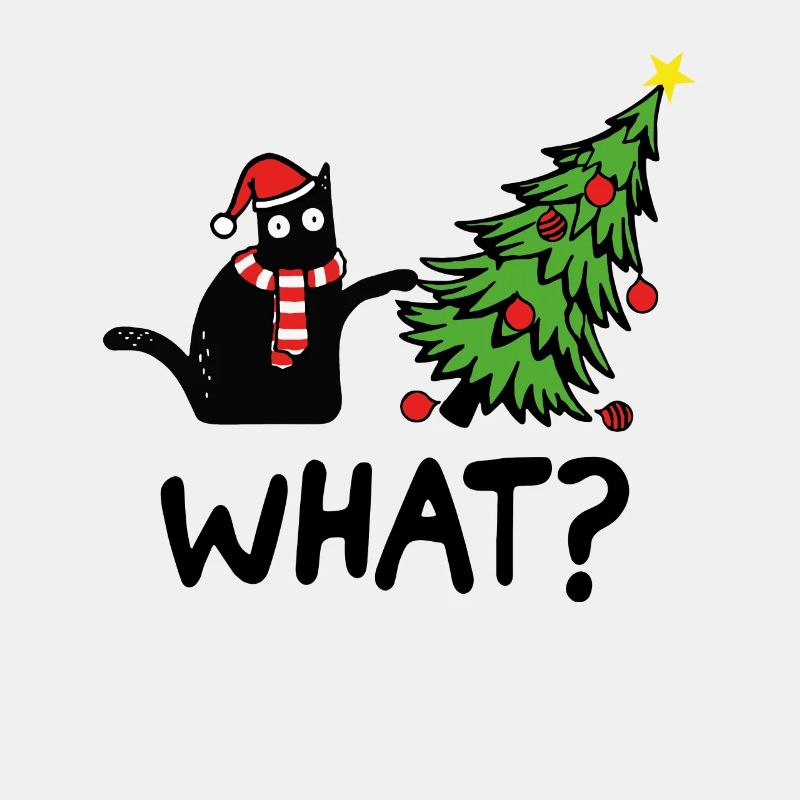Weihnachtskatze What Weihnachtsbaum Kätzchen