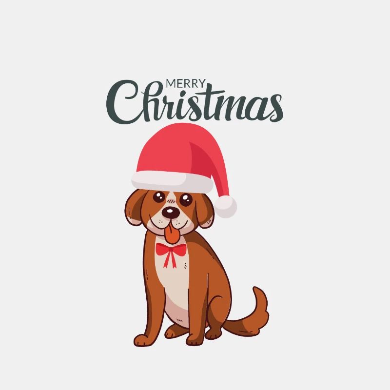 Weihnachtlicher Hund
