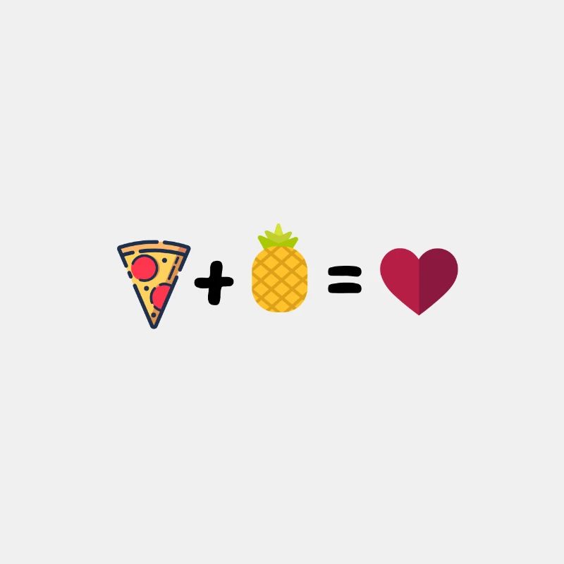 Pizza mit Ananas