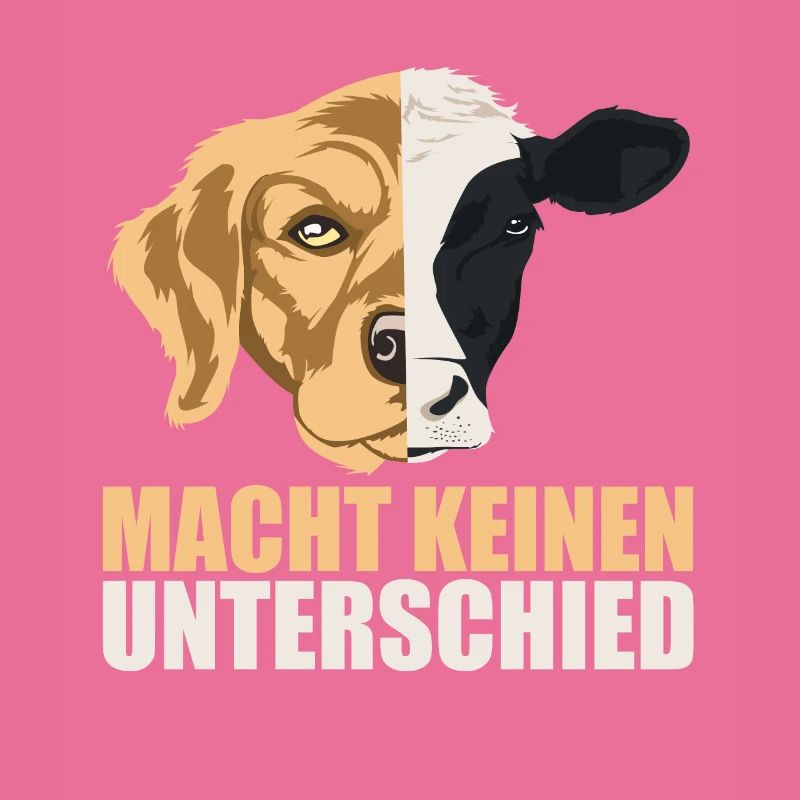 Tierschutz Design Hund oder Kuh keinen Unterschied