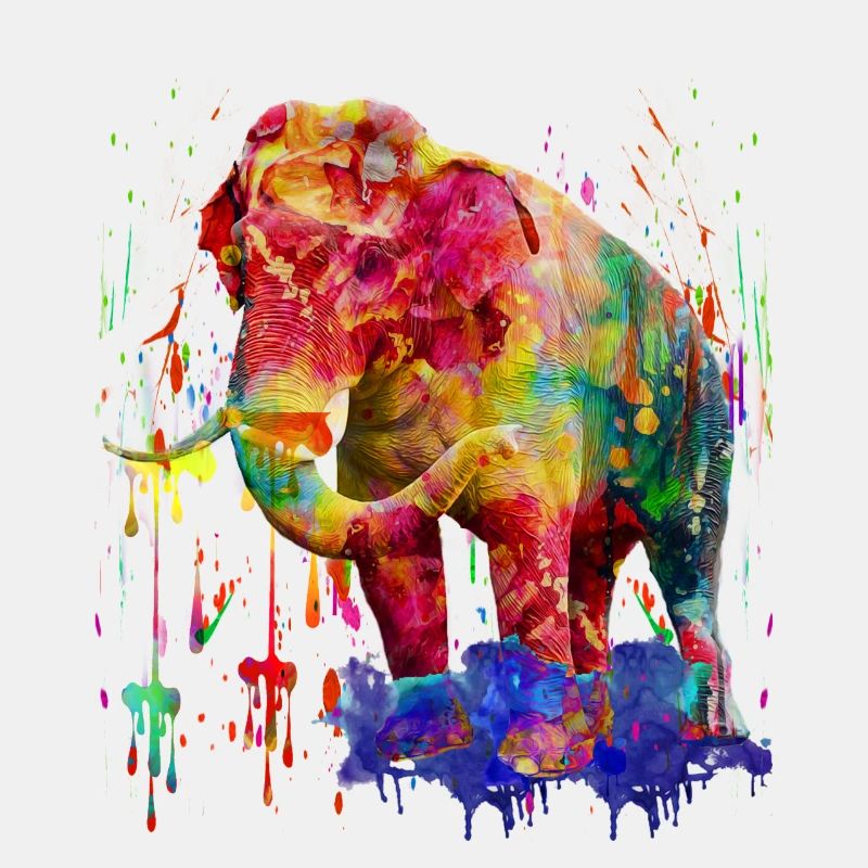 Bunter Elephant, Elefant