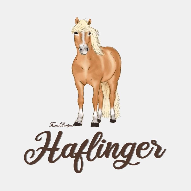Haflinger avec une écriture sombre