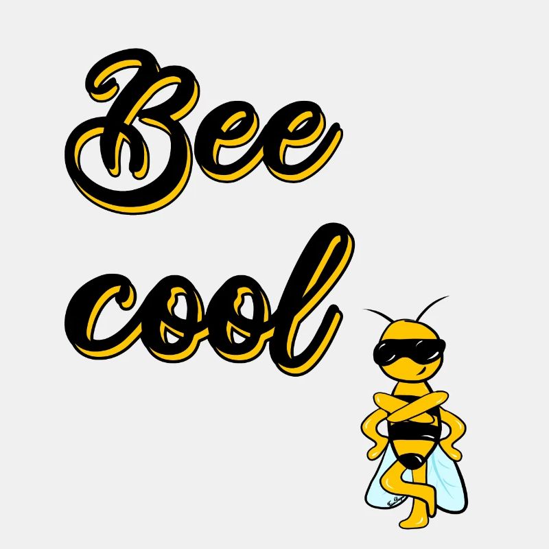 Bee cool Biene dunkle Schrift