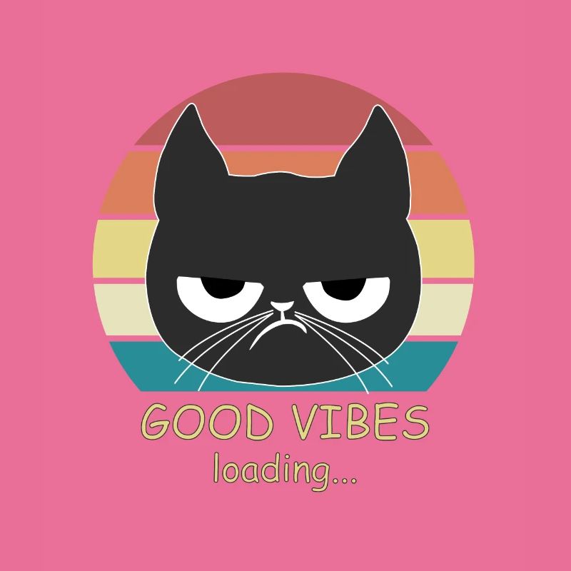 Chat Cat GOOD VIBES LOADing