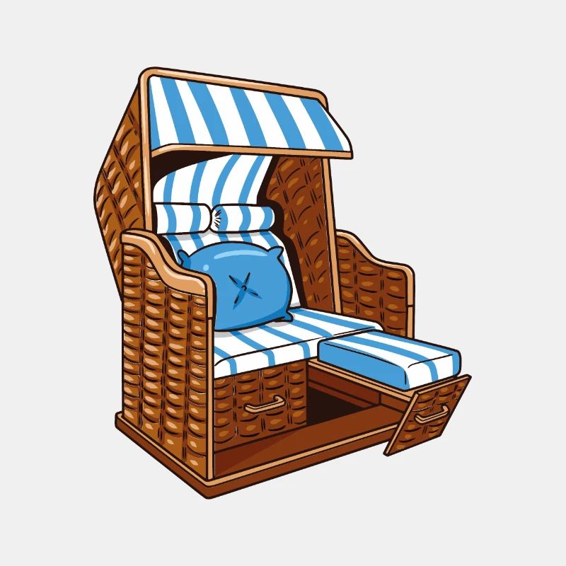 Chaise de plage de vacances