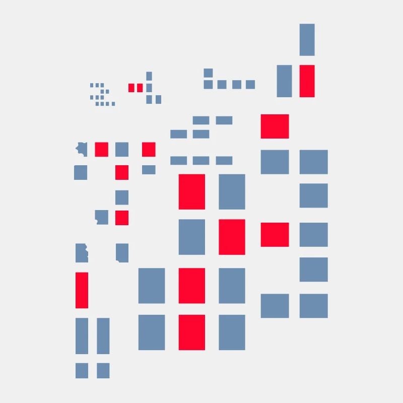 Pixel Pixelwelt abstrakt Stadtplan Krypto Style