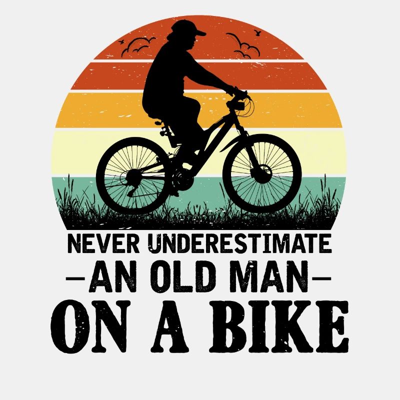Alter Mann Fahrrad