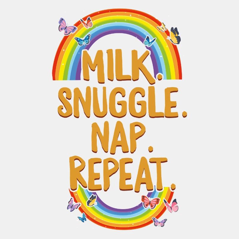 Napping Shirt, Milk Snuggle Nap Repeat, Funny