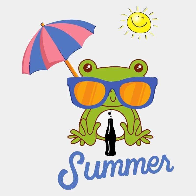 Fröhlicher Sommerfrosch