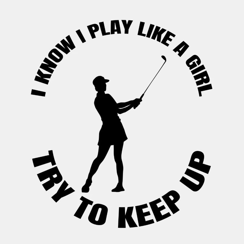 Golfspielerin Golf Golfball Mädchen Golfschläger