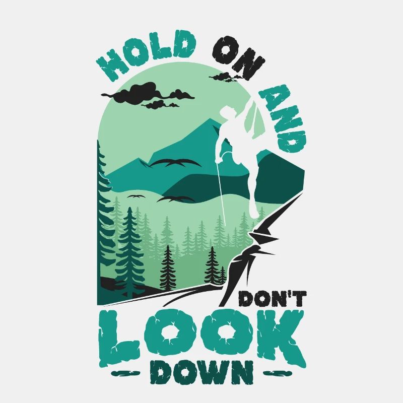 Ne regardez pas vers le bas Bloc, escalade.