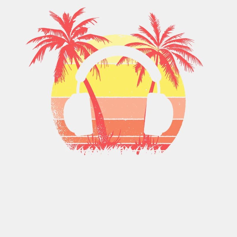 Auriculares Sunset de verano Palma de los 80