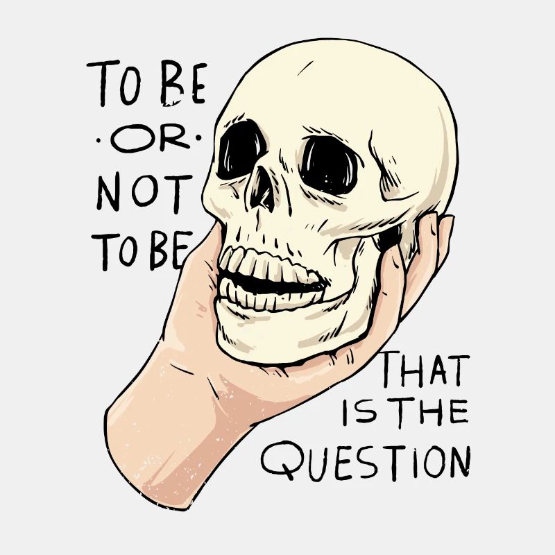 Hamlet Citation « Être ou ne pas être » design