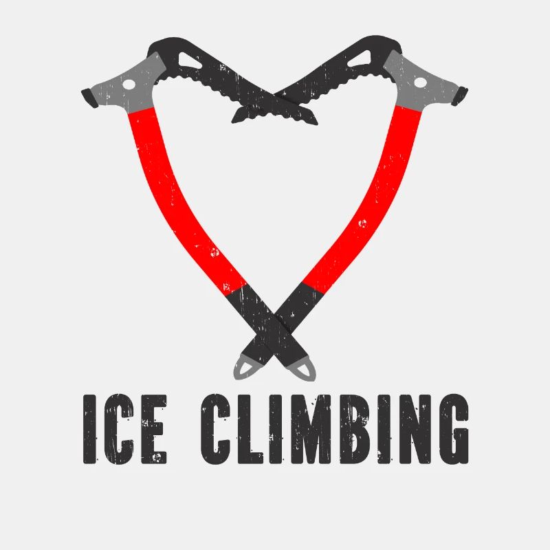 Ich Liebe Eisklettern Eiskletterer Eispickel