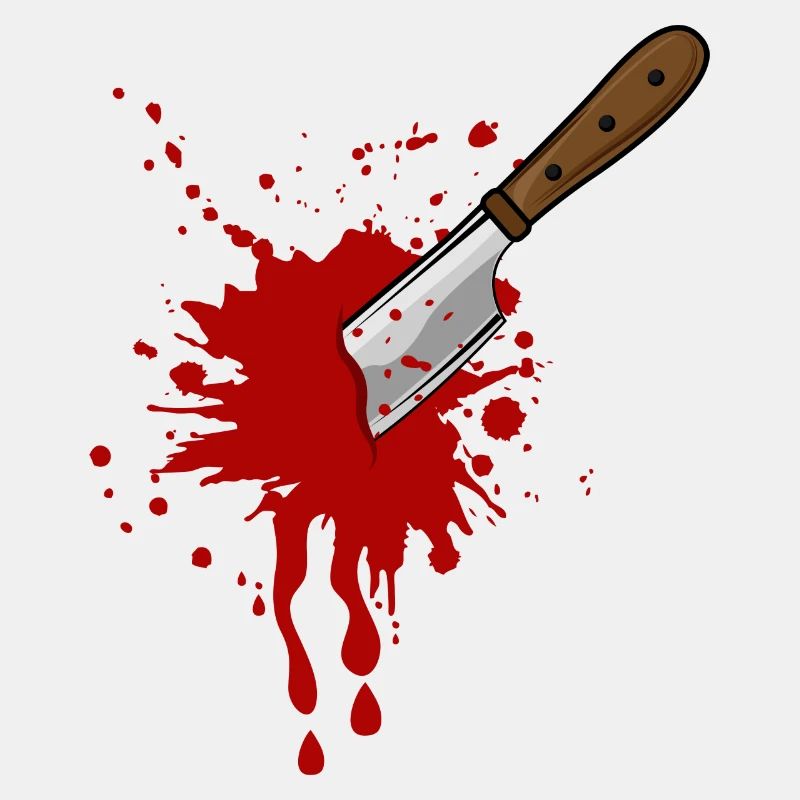 Sang de couteau d’Halloween