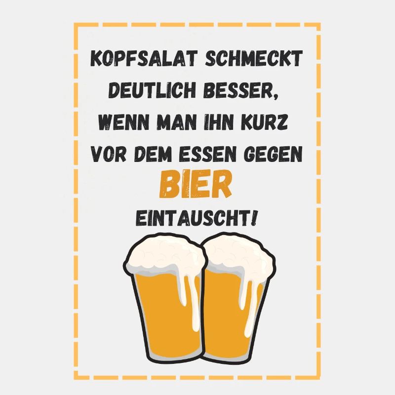 Bier statt Kopfsalat