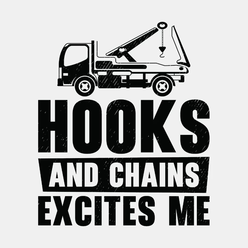 Tow Truck Driver Breakdown Lorry Hooks Chains