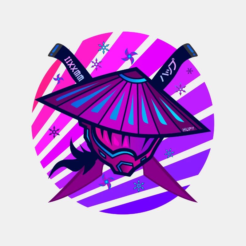 Samurai Monster Schwert violet