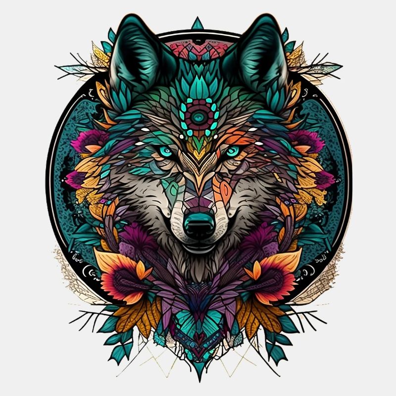 Wolf Mandala nature 22
