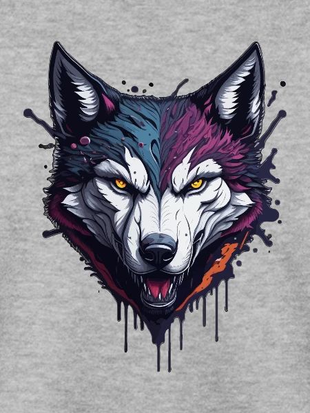 WOLF SPLASH ART DESIGN