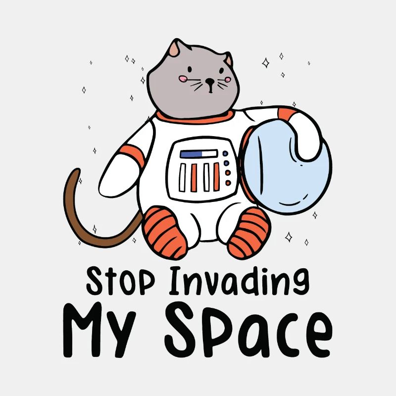 Weltraum Schnurrende Katze Astronaut
