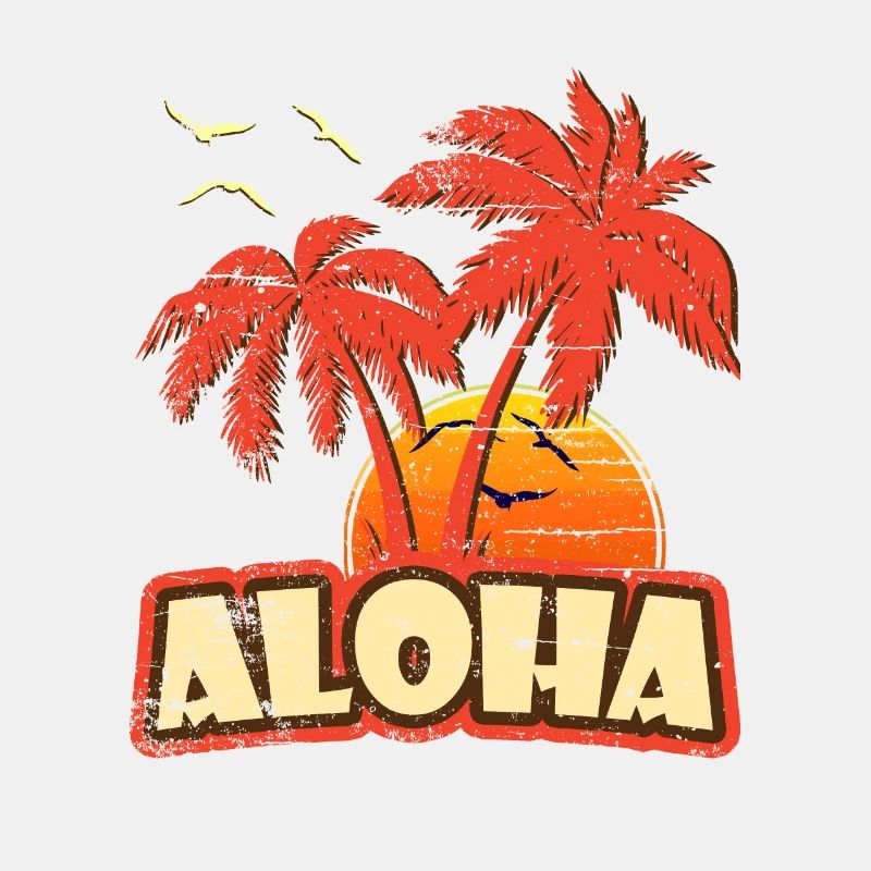 Aloha Weinlese-Sonnenuntergang