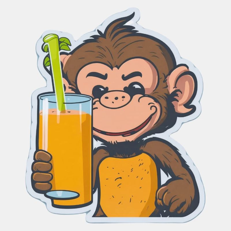 Affe Schimpanse Ape Monkey Comic Cartoon