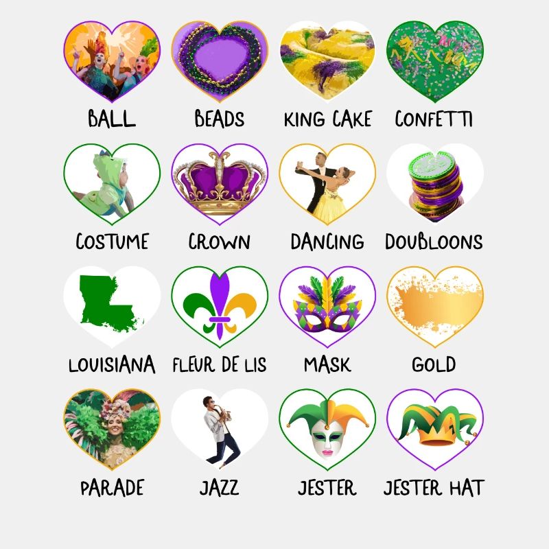 Mardi Gras Fleur De Lis Shirt, Beads King Cake