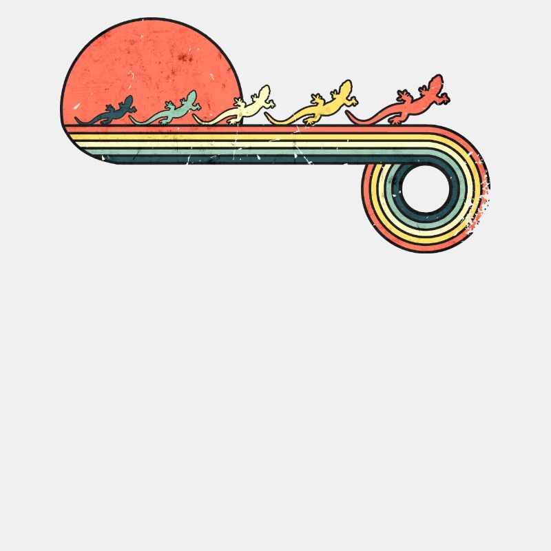 GECCO Retro Vintage Sunset Rainbow Farbe