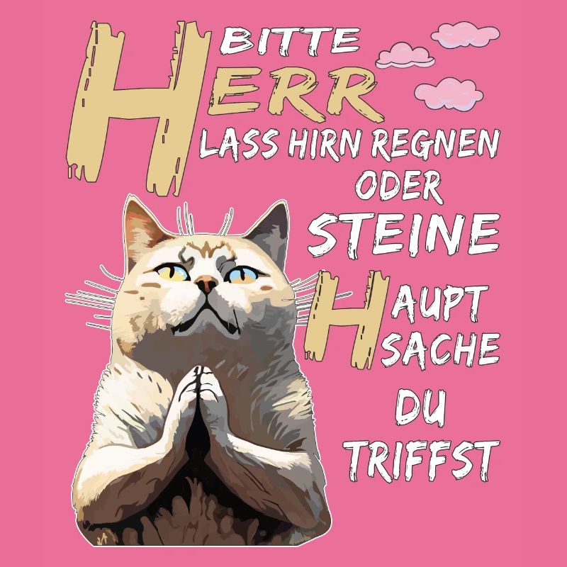 KATZE BETET HERR LASS HIRN REGNEN ODER STEINE
