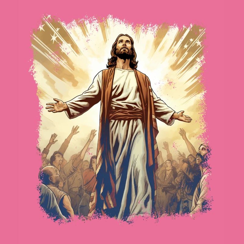 Jésus brille dans la lumière céleste de l’espérance