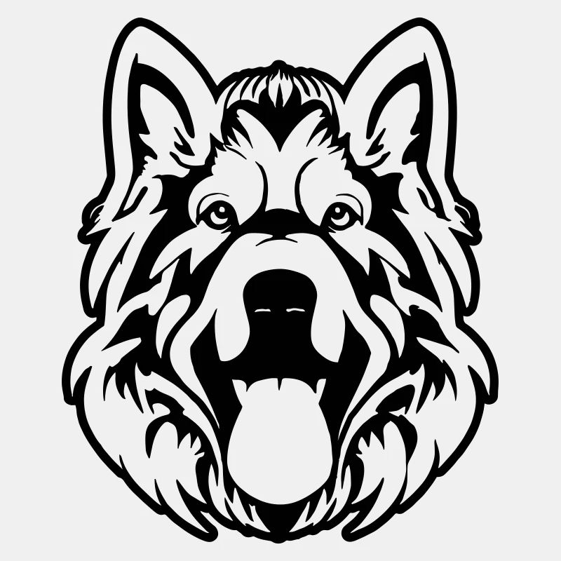 Stammeswolf Hundekopf