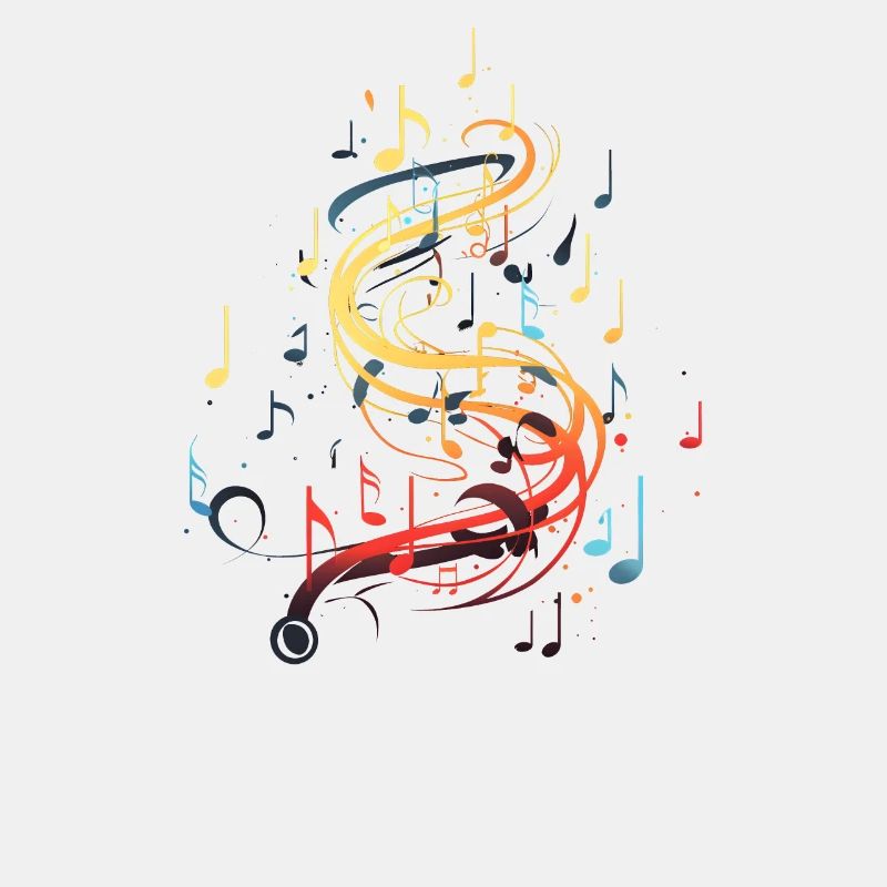 Musique Notes colorées