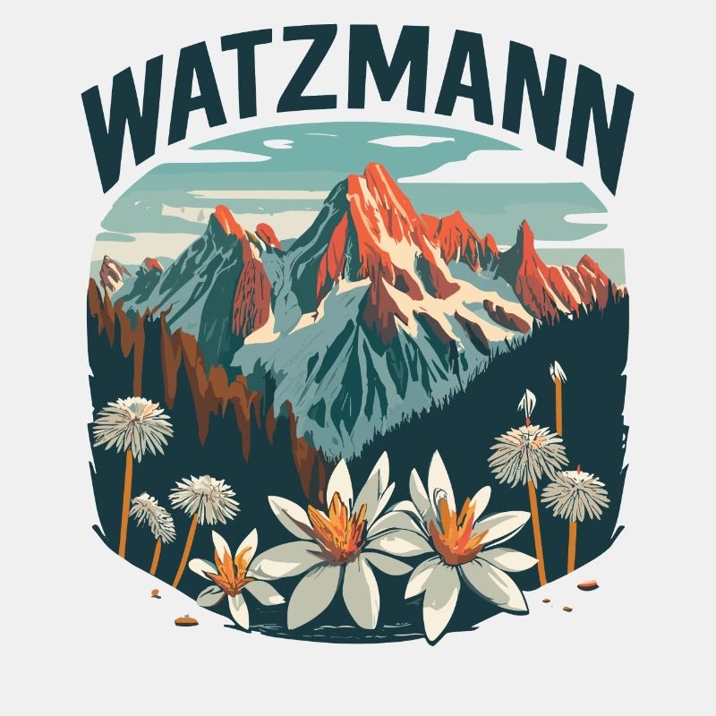 Fleurs alpines, Berg, Watzmann, Bavière, Berchtesgaden