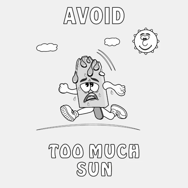 SONNENSCHUTZ EISCREME AVOID TOO MUCH SUN