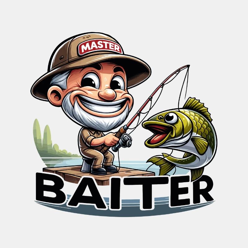 Master Baiter: Das ultimative Spaß-Angel-T-Shirt