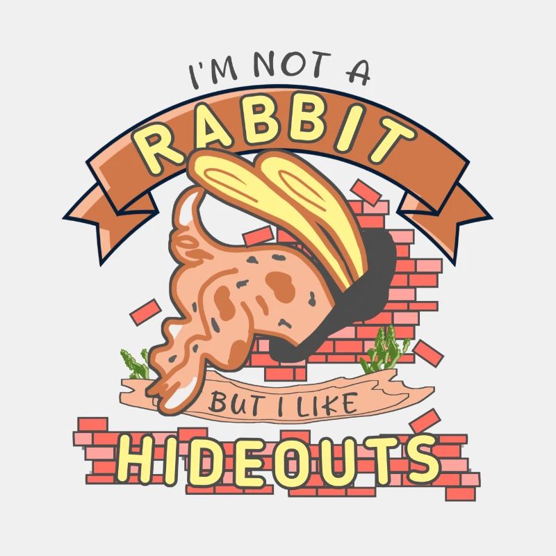 J’aime les cachettes trou de lapin disant cachette drôle