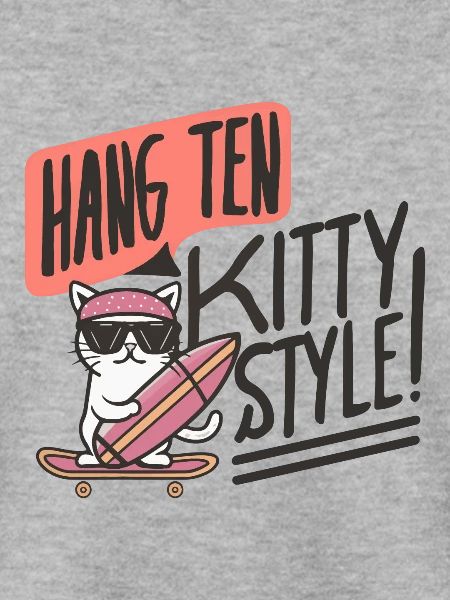 KATZE. SKATE-BRETT. SURFEN