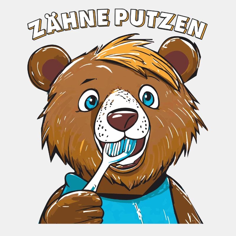 BEAR TEETH BRUSHING