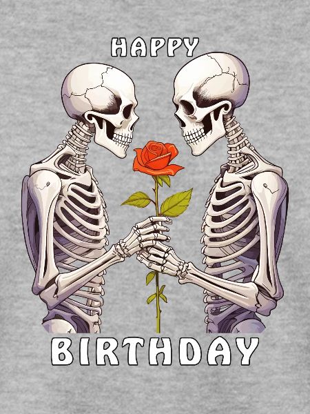 SKELETT HAPPY BIRTHDAY