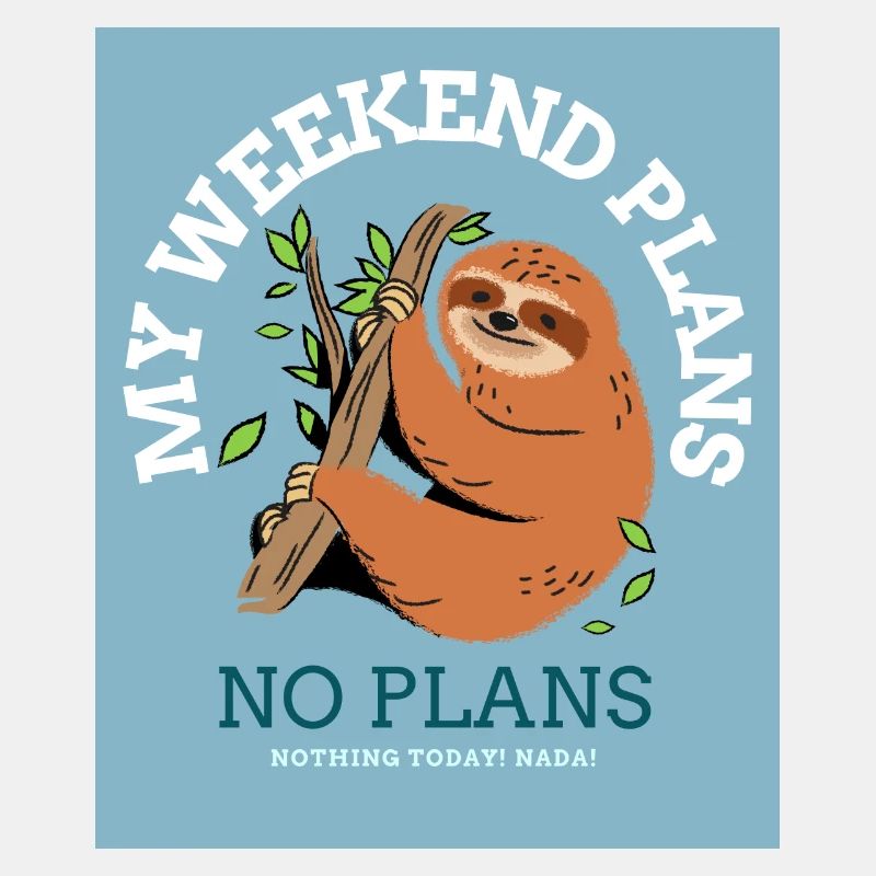 This sloth has no weekend plans