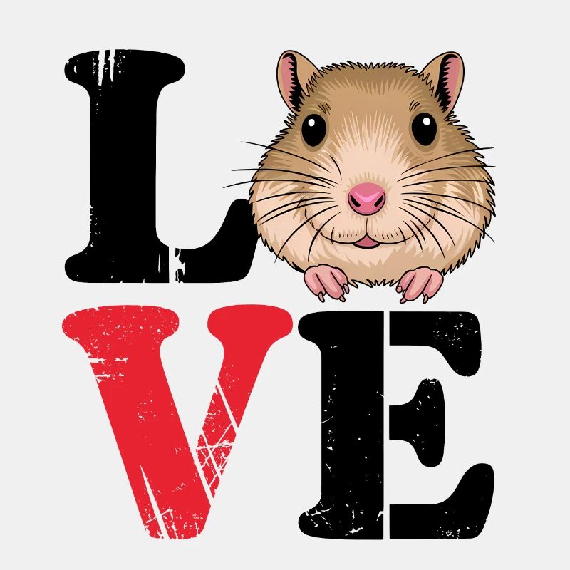 Amour Gerbille Dire Racing Rat Gerbil Cadeau
