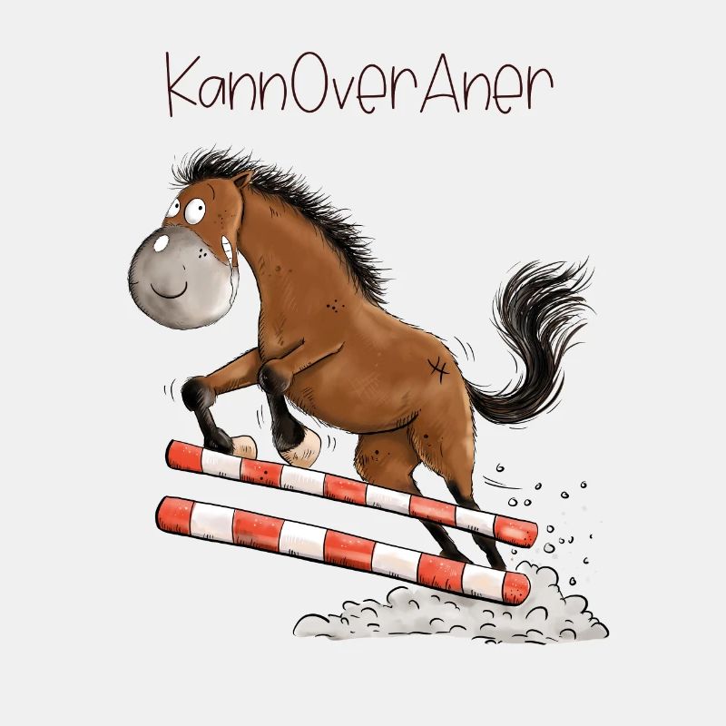 Witziges Springpferd Springreiten Hannoveraner