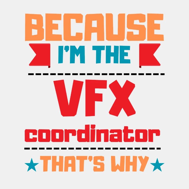 Funny VFX coordinator design, visual effects