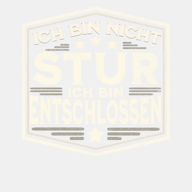 Stubborn Determined Motivational Saying Design