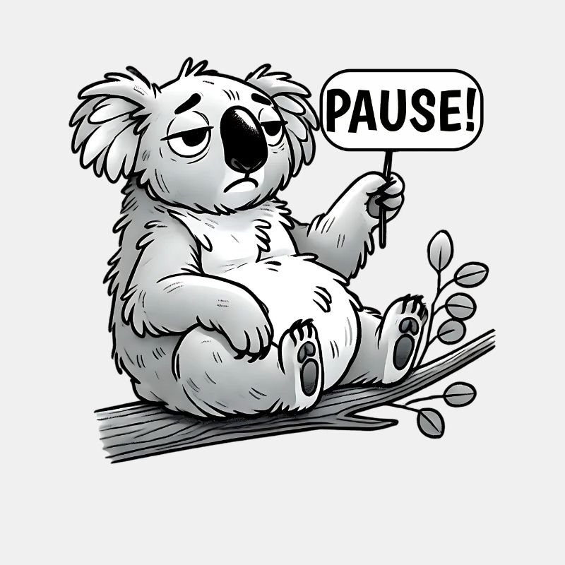 Koala Break Time Funny Relaxation Design
