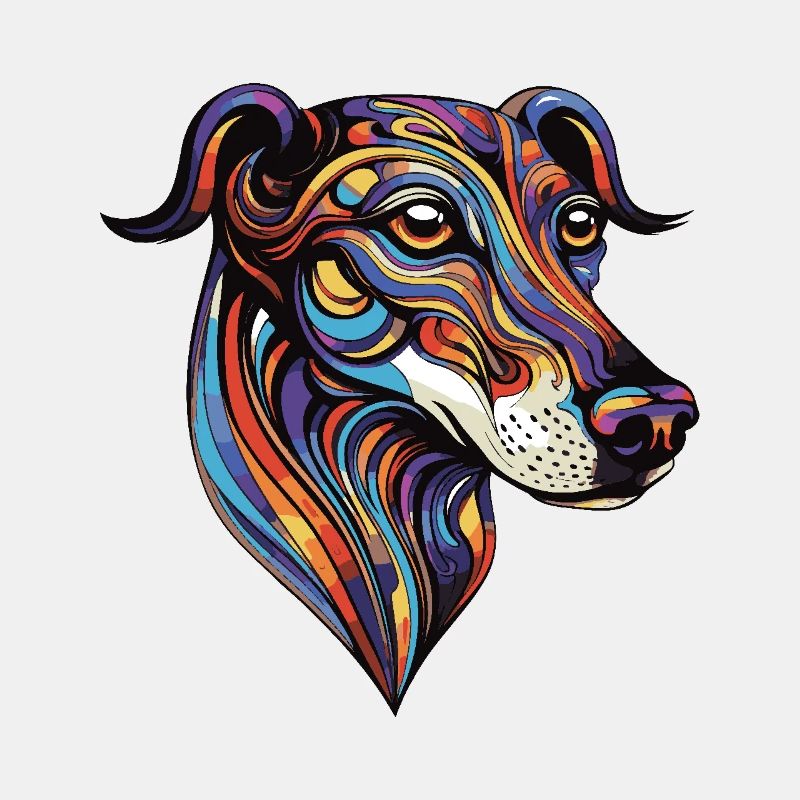 Greyhound Hund Porträt